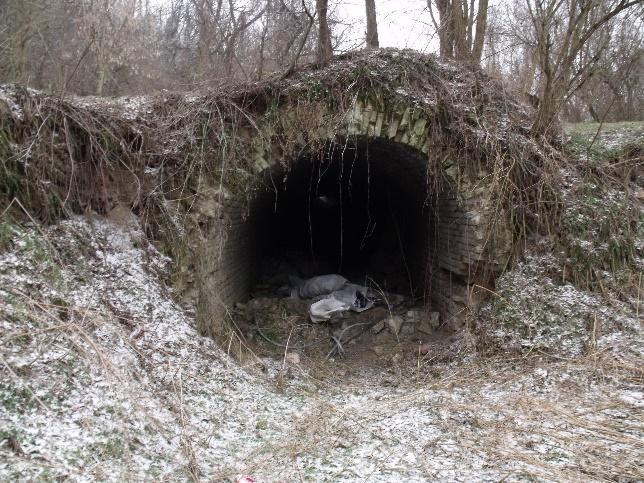 A külszíni sikló alagútja 2011 február 21-én. Kép: Molnár Márk