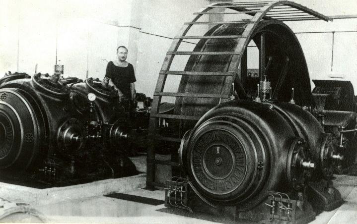 Az akna kompresszorai.